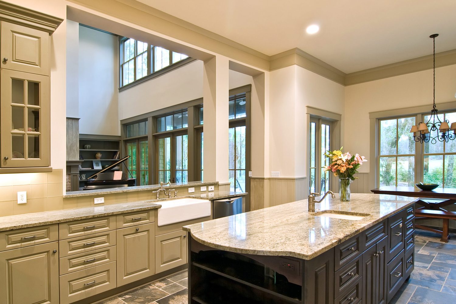 expensive kitchen remodel with open concept